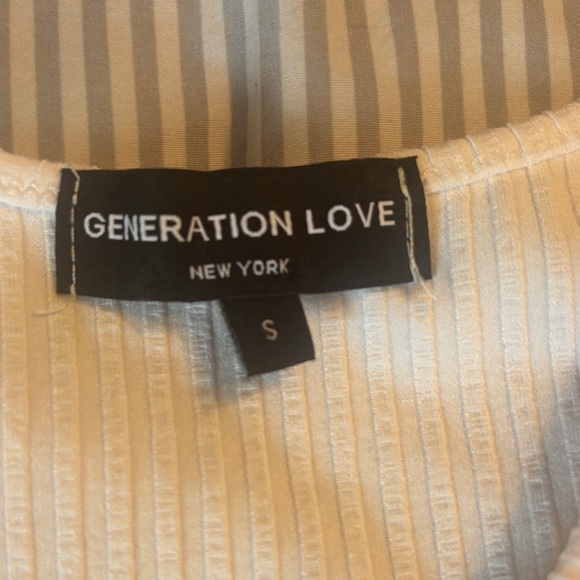 Generation Love Cream Ribbed Tank Top - Picture 2 of 2